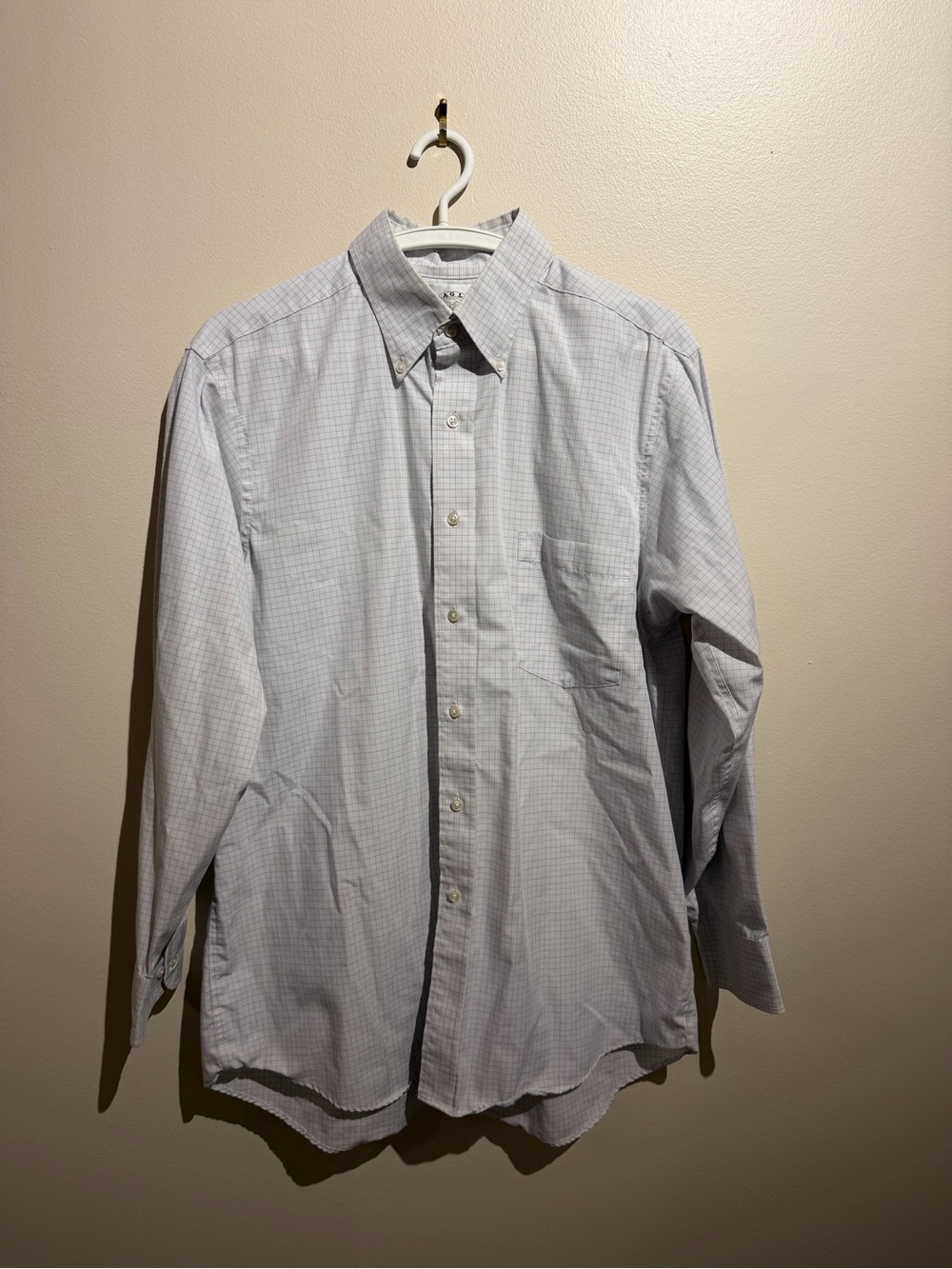 Eagle Shirt makers Dress Shirt Regular Fit 16 32/33 Blue Striped Business Casual
